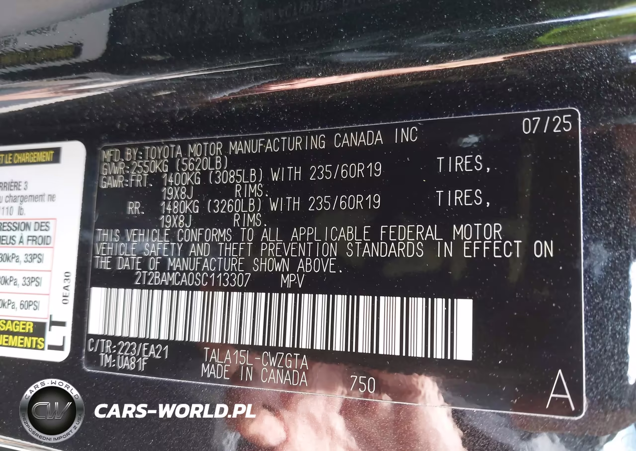 2025 Lexus Rx 350 Premium VIN:2T2BAMCA0SC113307 - 9