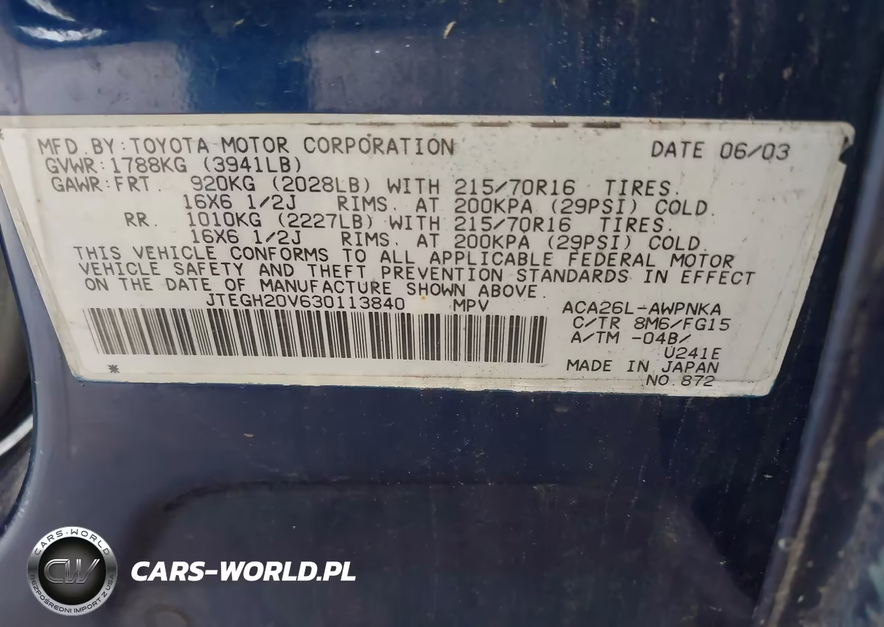 2003 Toyota Rav4 VIN:JTEGH20V630113840 - 9
