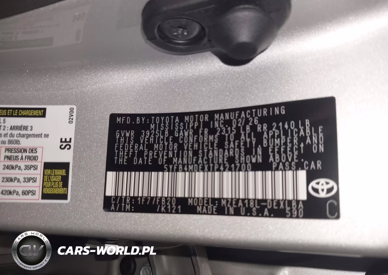 2026 Toyota Corolla Le VIN:5YFB4MDEXTP421700 - 9