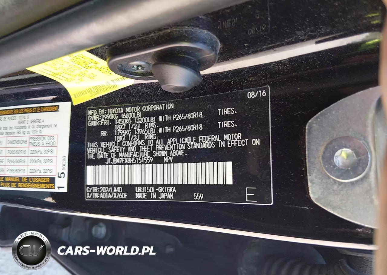 2017 Lexus Gx 460 VIN:JTJBM7FX8H5151559 - 9