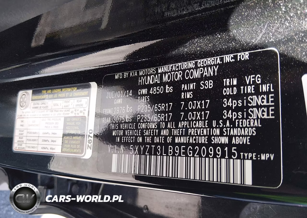 2014 Hyundai Santa Fe Sport 2.4L VIN:5XYZT3LB9EG209915 - 9