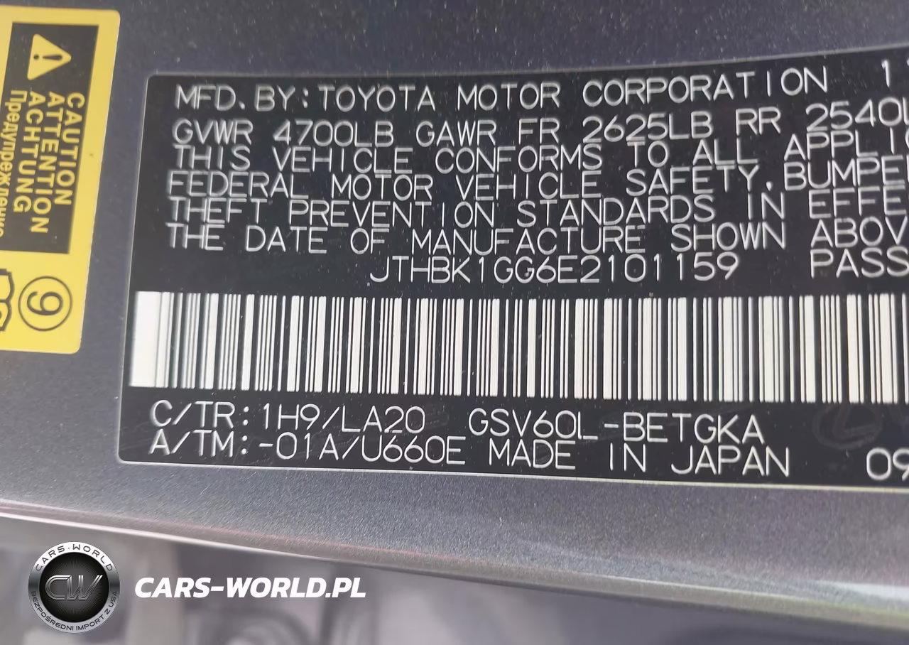 2014 Lexus Es 350 VIN:JTHBK1GG6E2101159 - 9