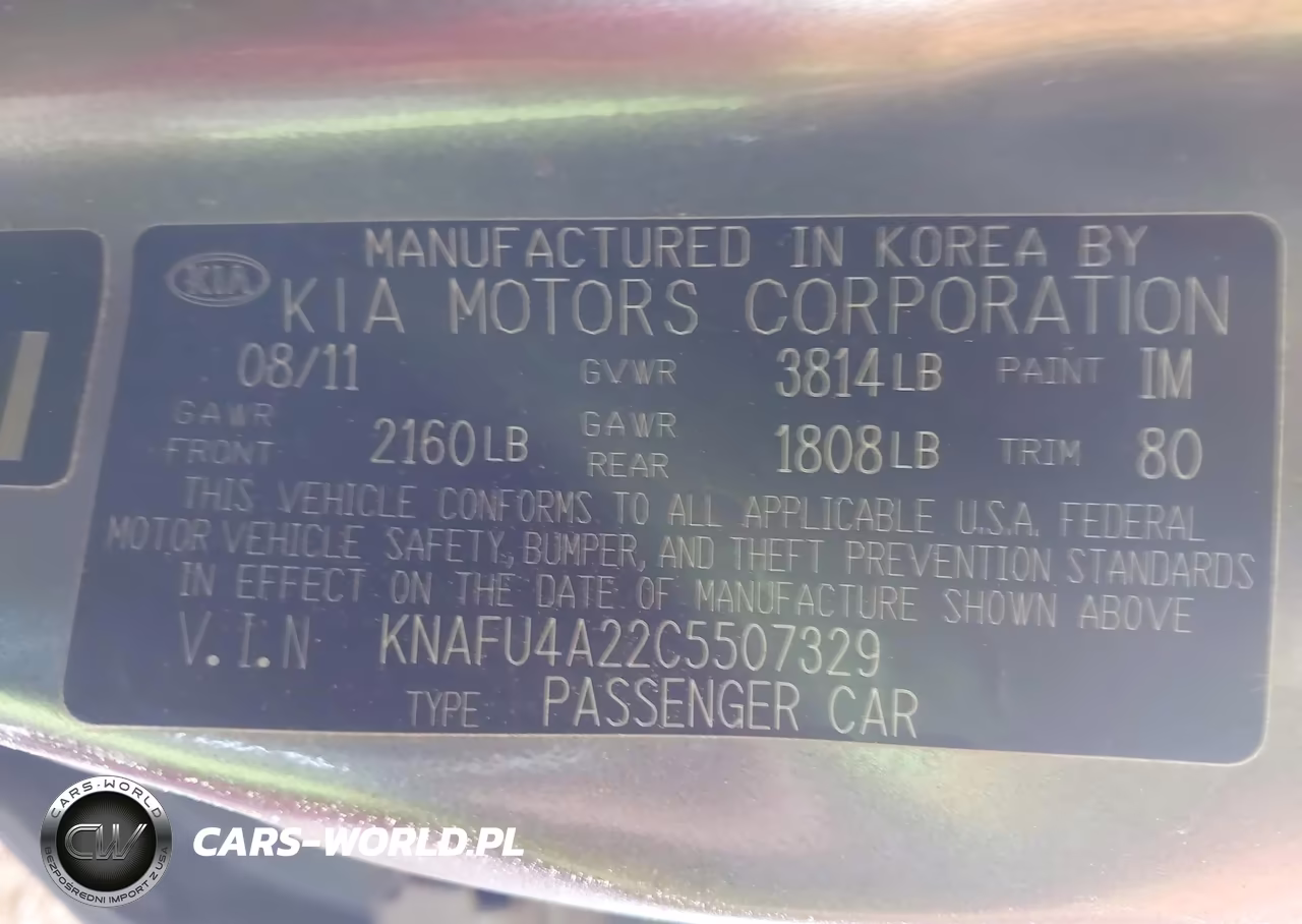 2012 Kia Forte Ex VIN:KNAFU4A22C5507329 - 9