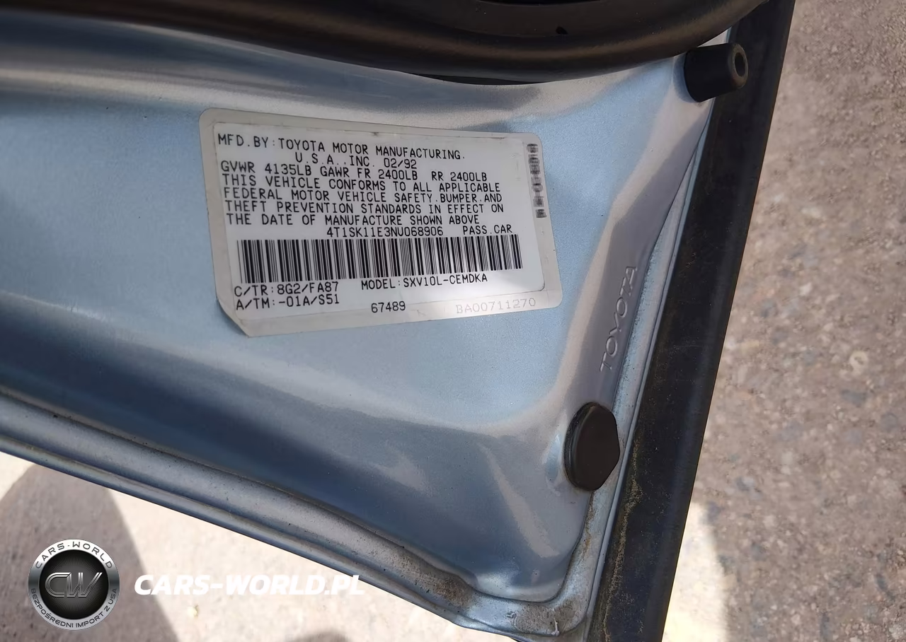 1992 Toyota Camry Dlx VIN:4T1SK11E3NU068906 - 9