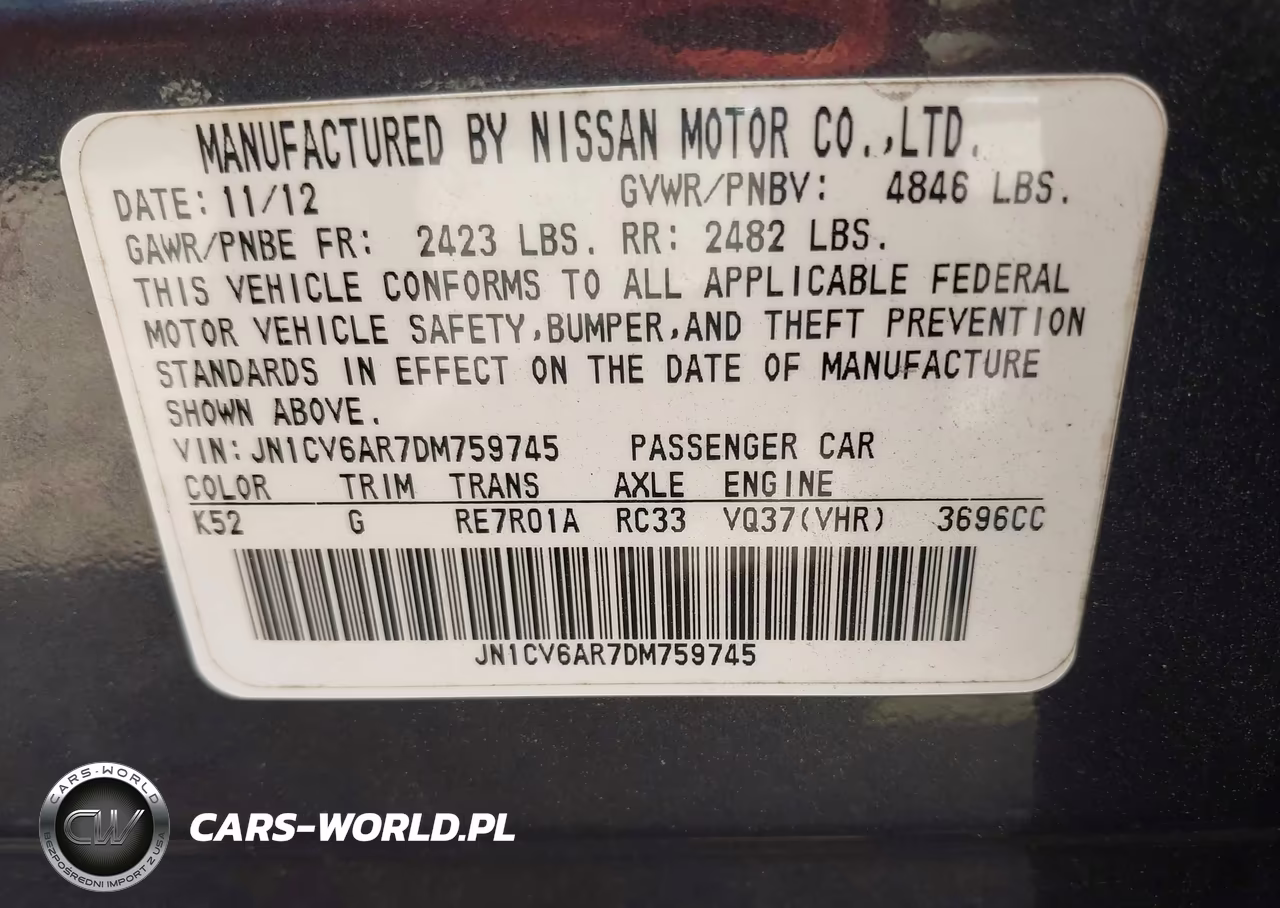 2013 Infiniti G37X VIN:JN1CV6AR7DM759745 - 9