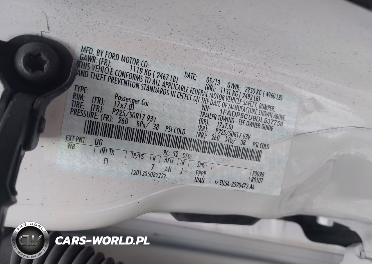 2013 Ford C-Max Energi Sel VIN:1FADP5CU9DL537758 - 9