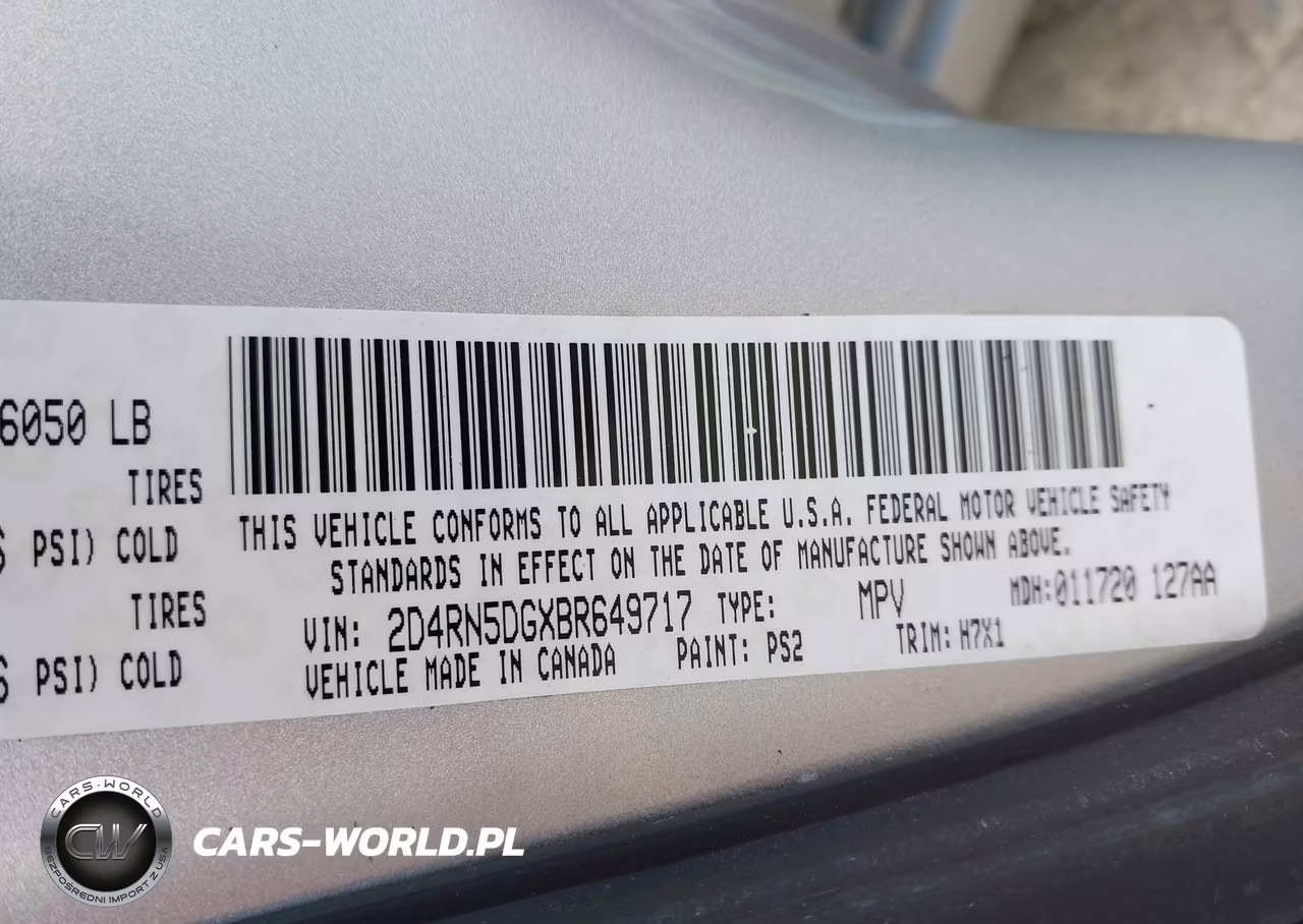 2011 Dodge Grand Caravan Crew VIN:2D4RN5DGXBR649717 - 9