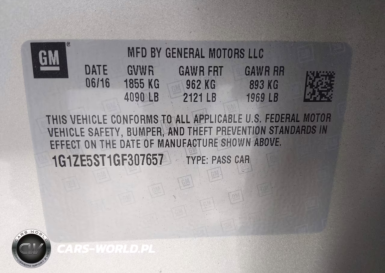 2016 Chevrolet Malibu 1Lt VIN:1G1ZE5ST1GF307657 - 9