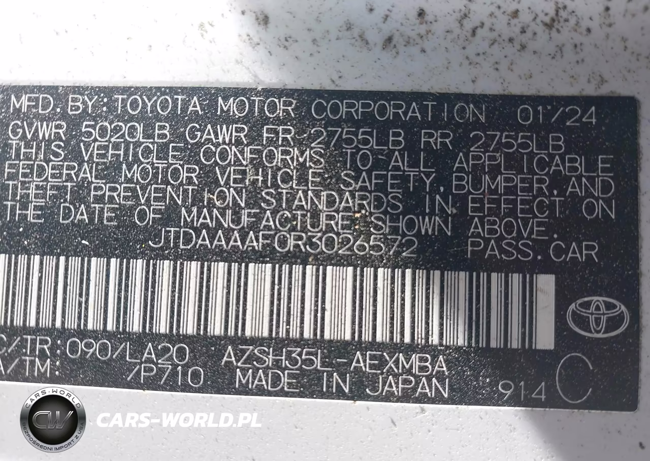 2024 Toyota Crown Limited VIN:JTDAAAAF0R3026572 - 9