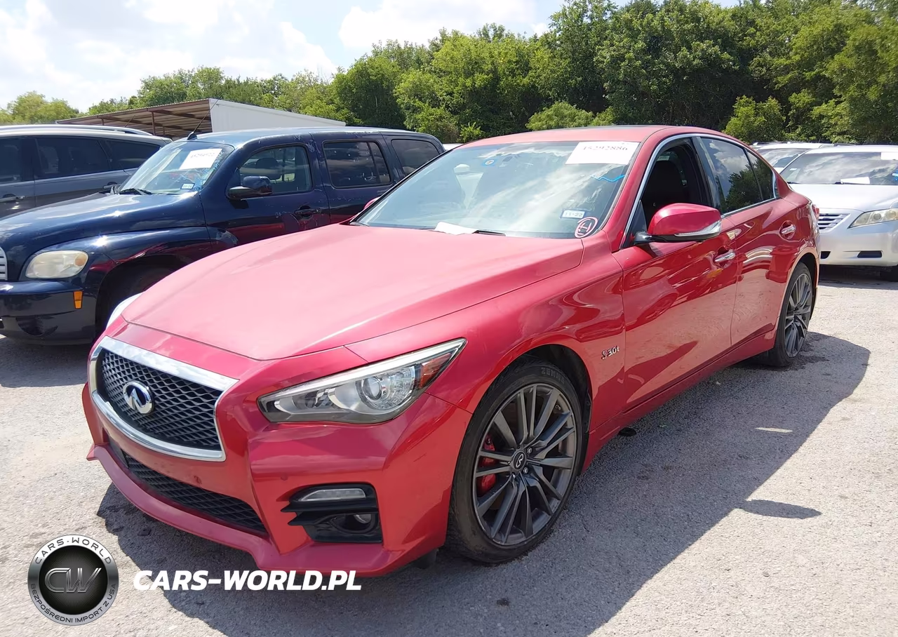 2017 Infiniti Q50 3.0T Red Sport 400 VIN:JN1FV7ARXHM872212 - 2