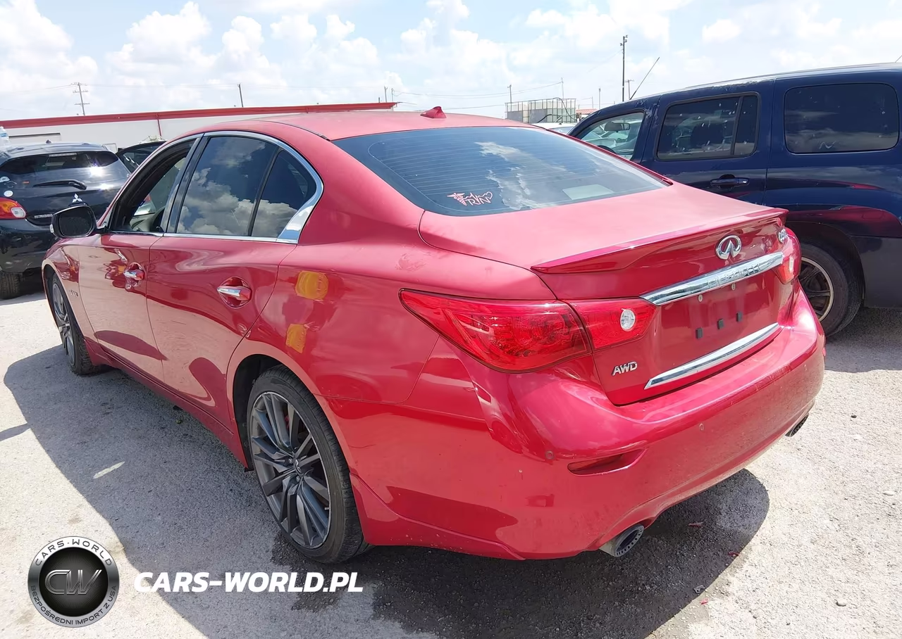 2017 Infiniti Q50 3.0T Red Sport 400 VIN:JN1FV7ARXHM872212 - 3