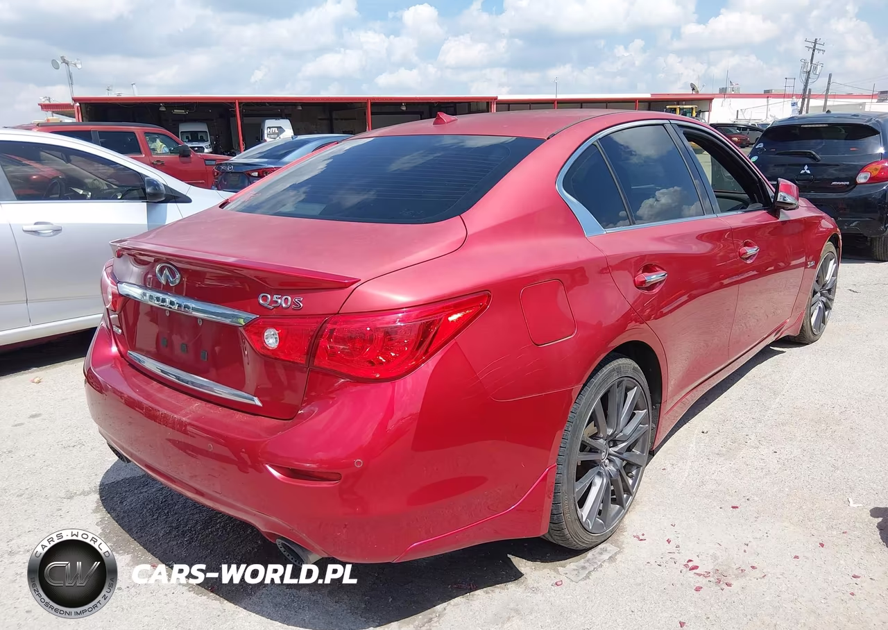 2017 Infiniti Q50 3.0T Red Sport 400 VIN:JN1FV7ARXHM872212 - 4