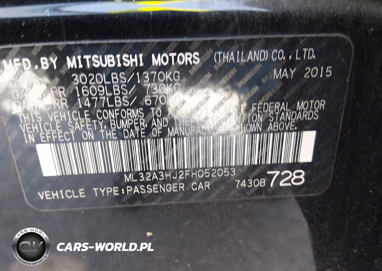 2015 Mitsubishi Mirage De-Rf VIN:ML32A3HJ2FH052053 - 9