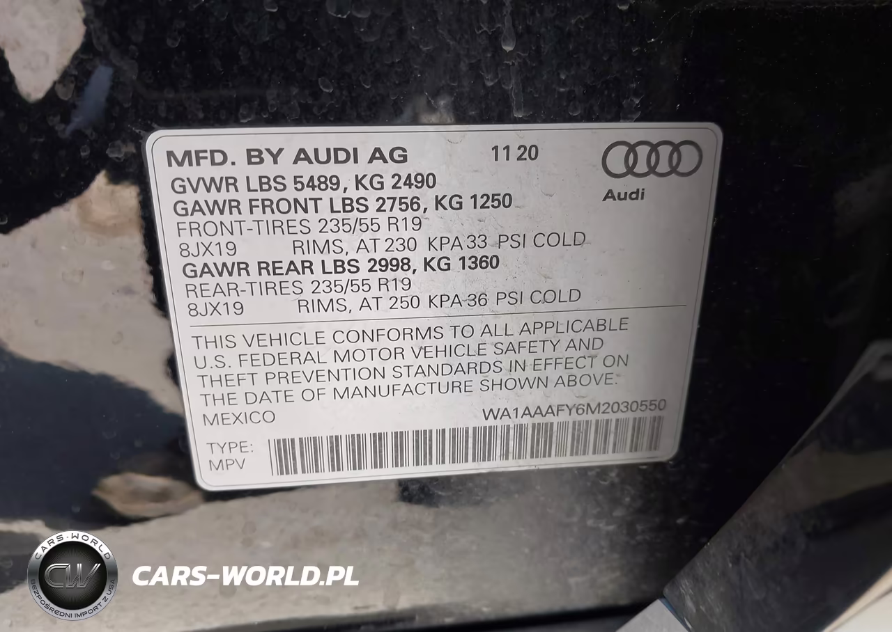 2021 Audi Q5 Premium 45 Tfsi Quattro S Tronic VIN:WA1AAAFY6M2030550 - 9