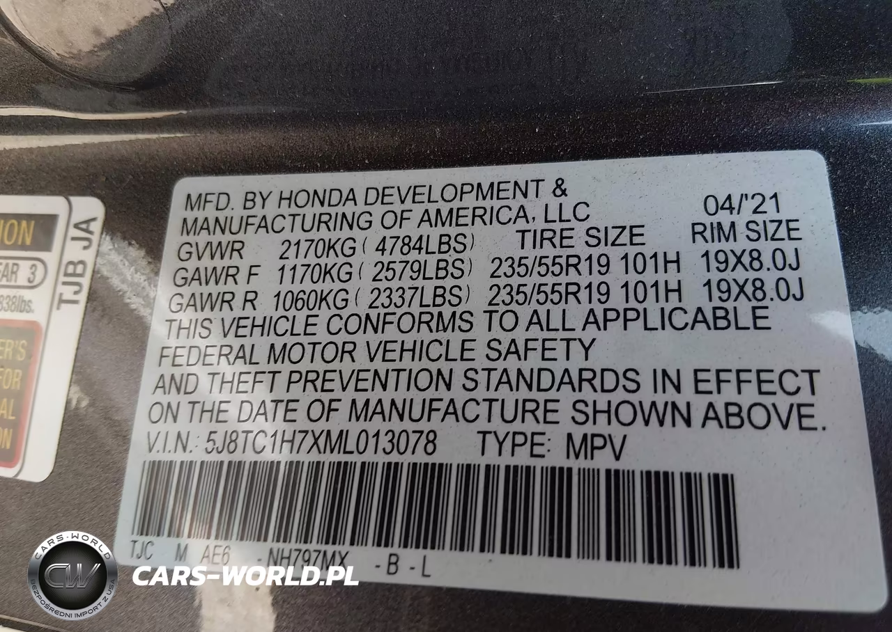 2021 Acura Rdx Advance Package VIN:5J8TC1H7XML013078 - 9