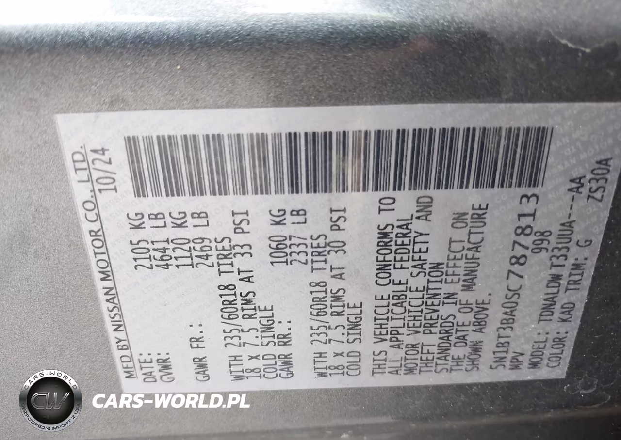 2025 Nissan Rogue Sv Fwd VIN:5N1BT3BA0SC787813 - 9
