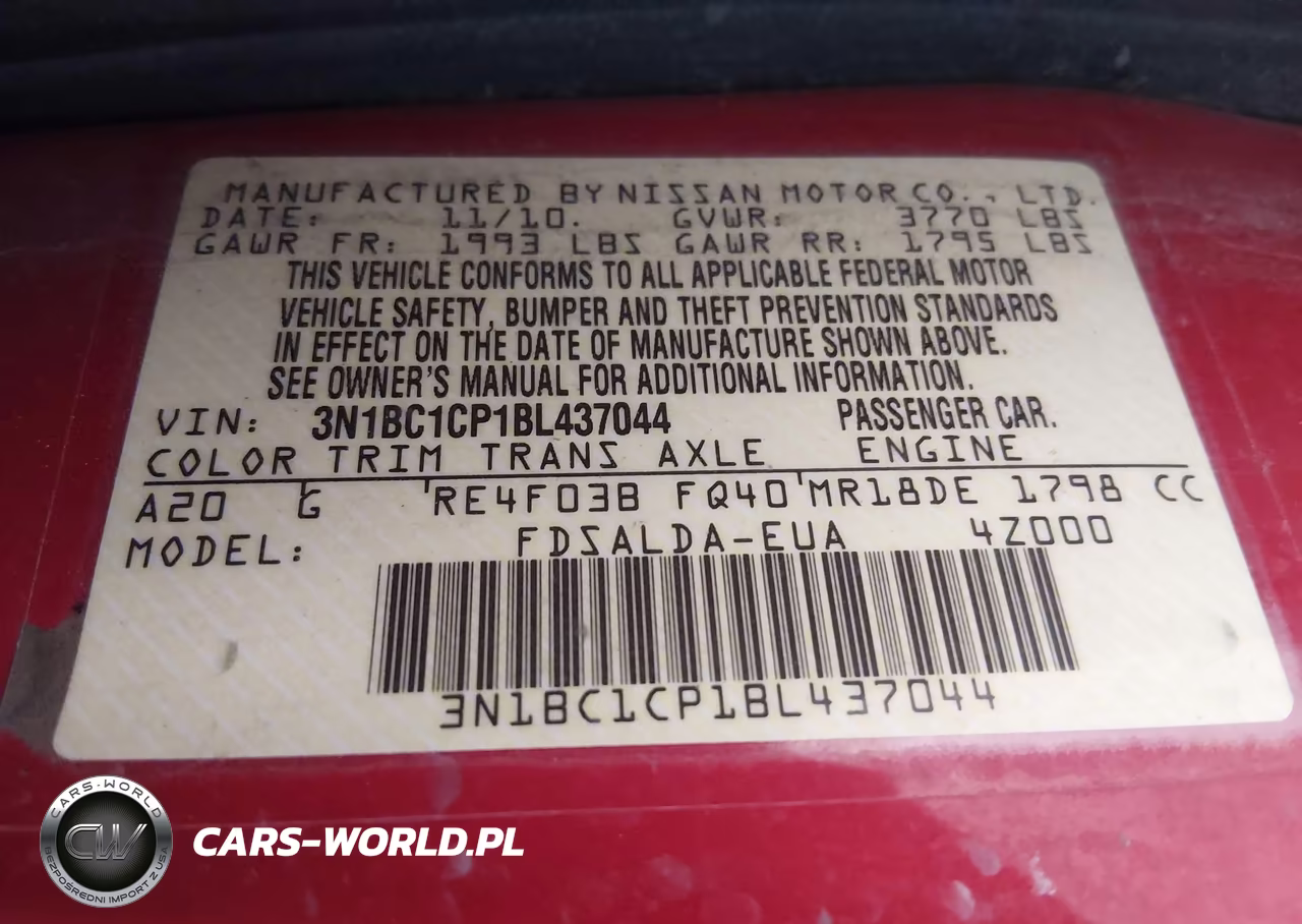 2011 Nissan Versa 1.8S VIN:3N1BC1CP1BL437044 - 9