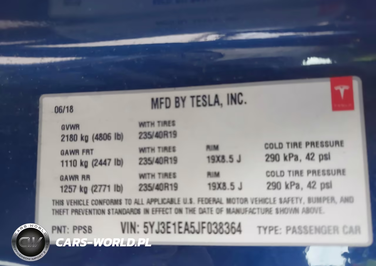 2018 Tesla Model 3 Long Range-Mid Range VIN:5YJ3E1EA5JF038364 - 9