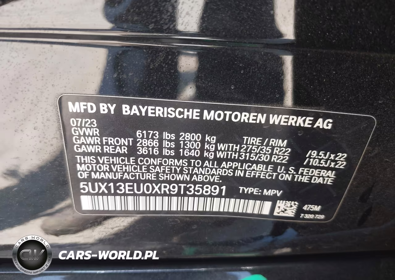 2024 BMW X5 Sdrive40I VIN:5UX13EU0XR9T35891 - 9
