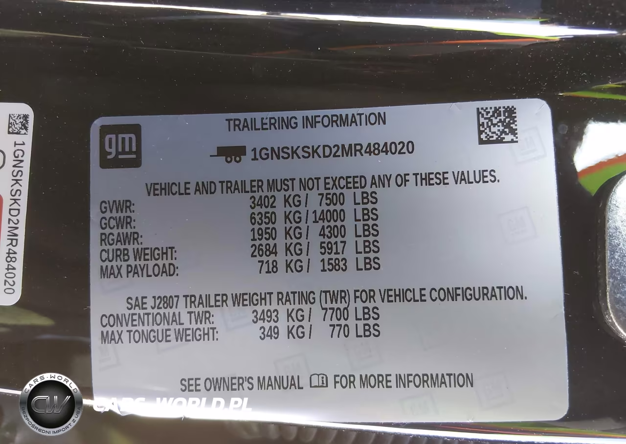 2021 Chevrolet Tahoe 4Wd Premier VIN:1GNSKSKD2MR484020 - 9