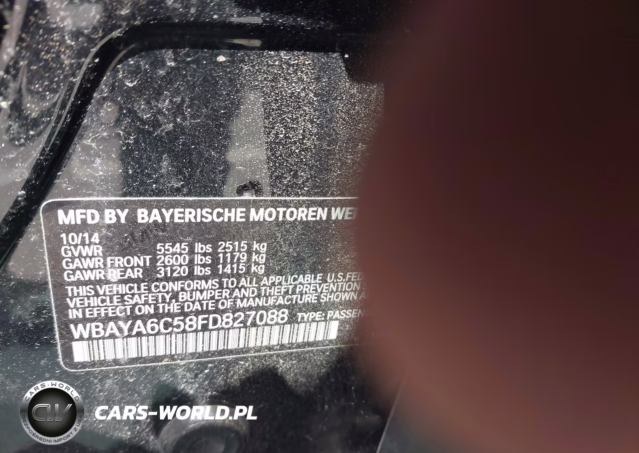 2015 BMW 740I VIN:WBAYA6C58FD827088 - 9