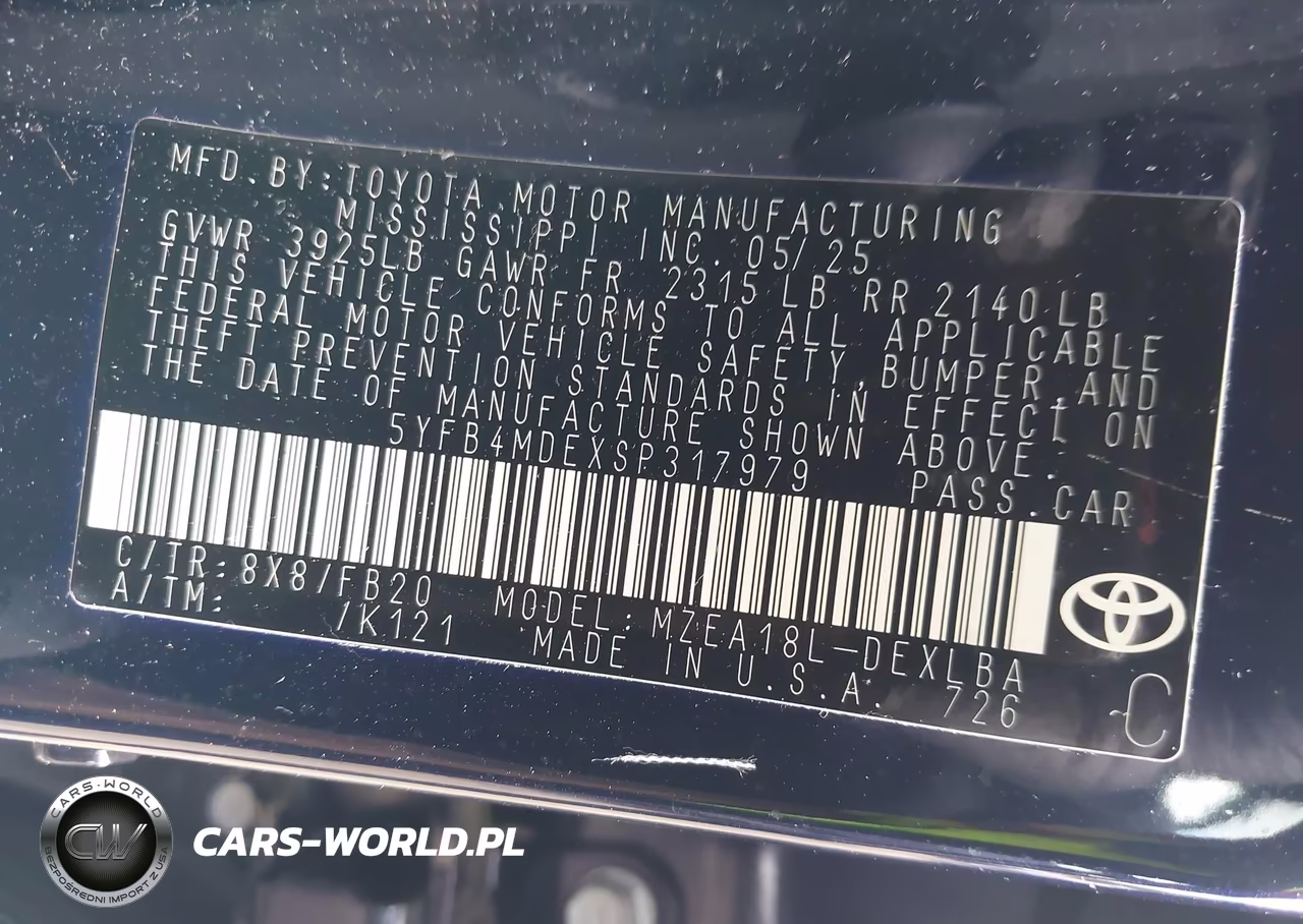 2025 Toyota Corolla Le VIN:5YFB4MDEXSP317979 - 9