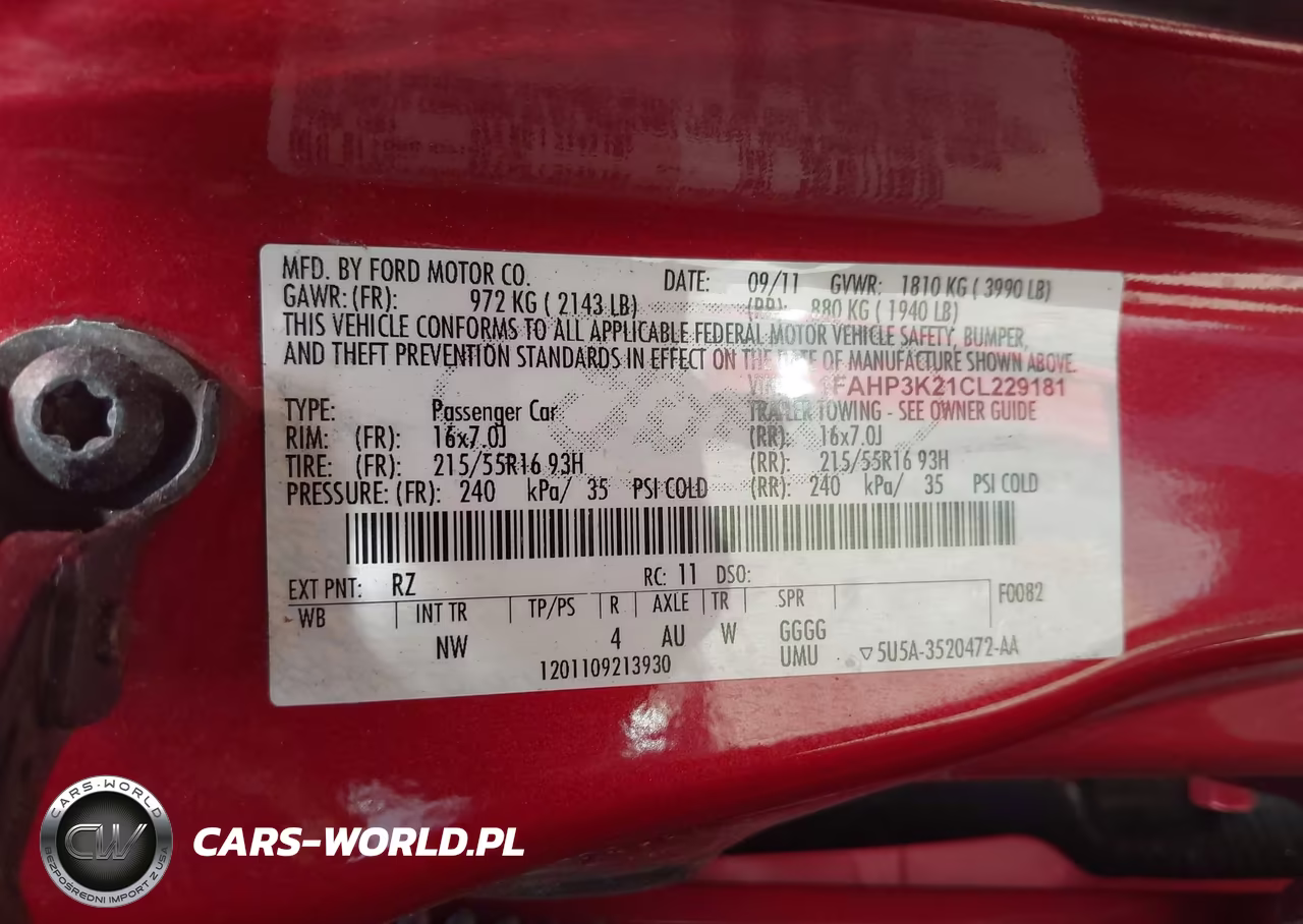2012 Ford Focus Se VIN:1FAHP3K21CL229181 - 9