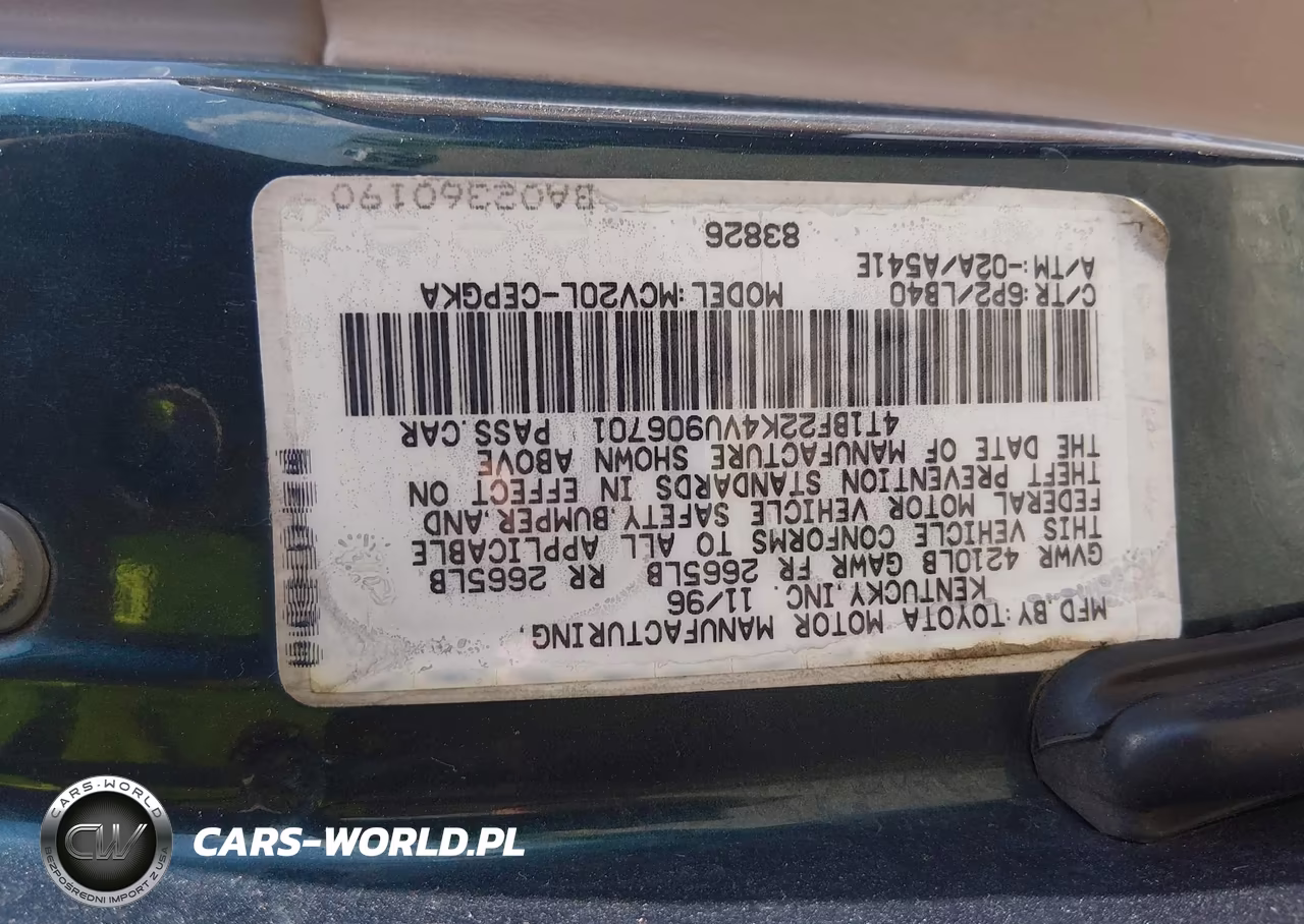1997 Toyota Camry Ce-Le-Xle VIN:4T1BF22K4VU906701 - 9