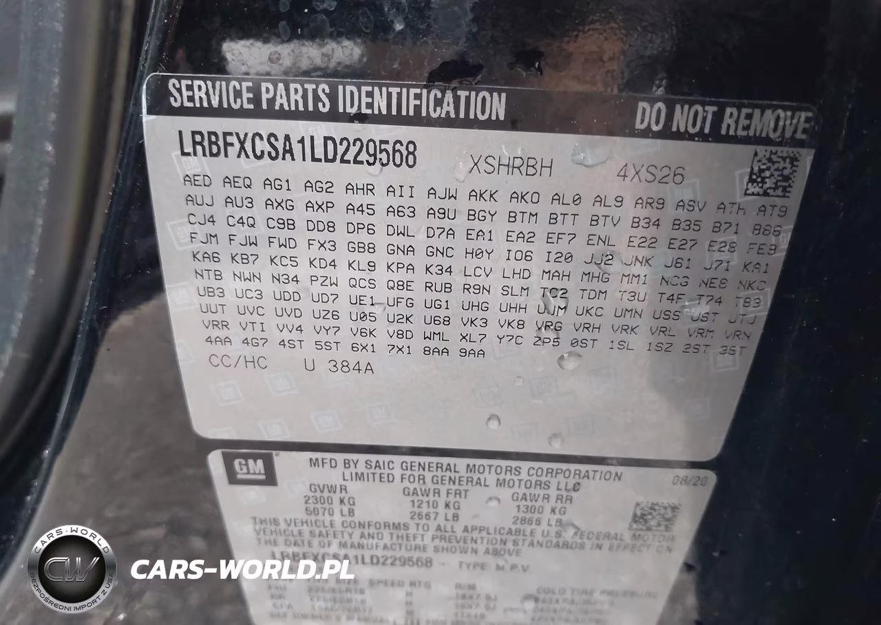 2020 Buick Envision Fwd Essence VIN:LRBFXCSA1LD229568 - 9