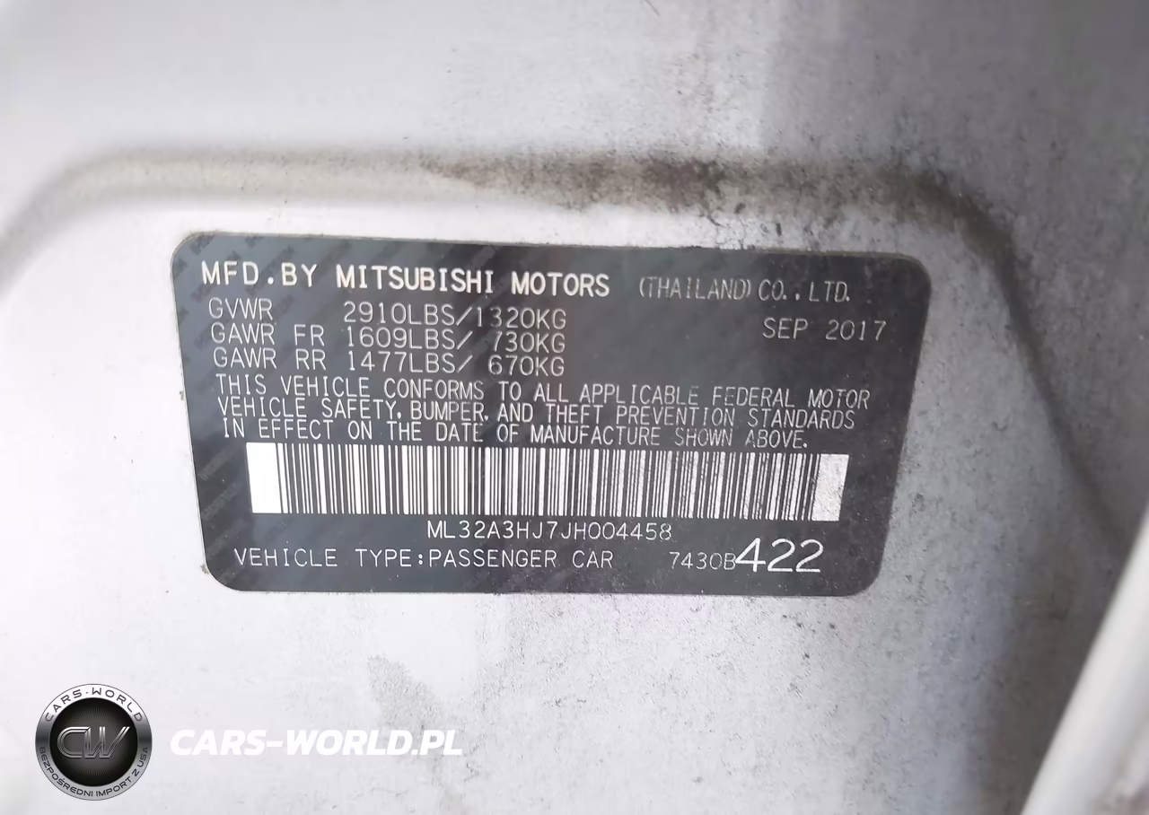 2018 Mitsubishi Mirage Es VIN:ML32A3HJ7JH004458 - 9