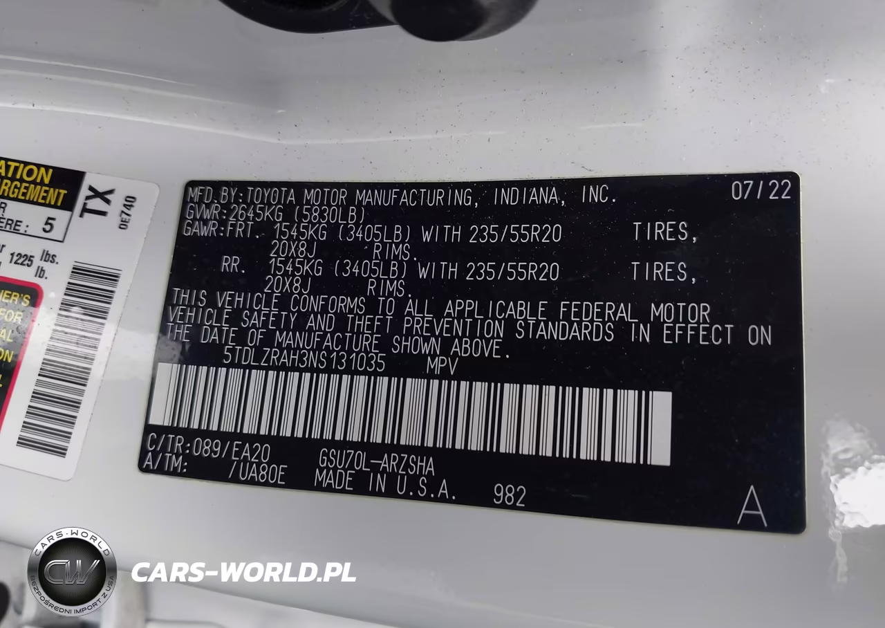 2022 Toyota Highlander Xse VIN:5TDLZRAH3NS131035 - 9
