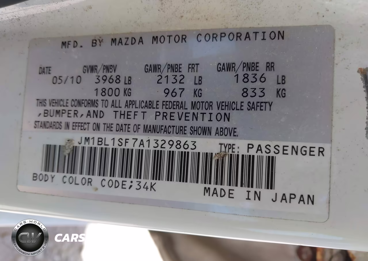 2010 Mazda Mazda3 I Touring VIN:JM1BL1SF7A1329863 - 9