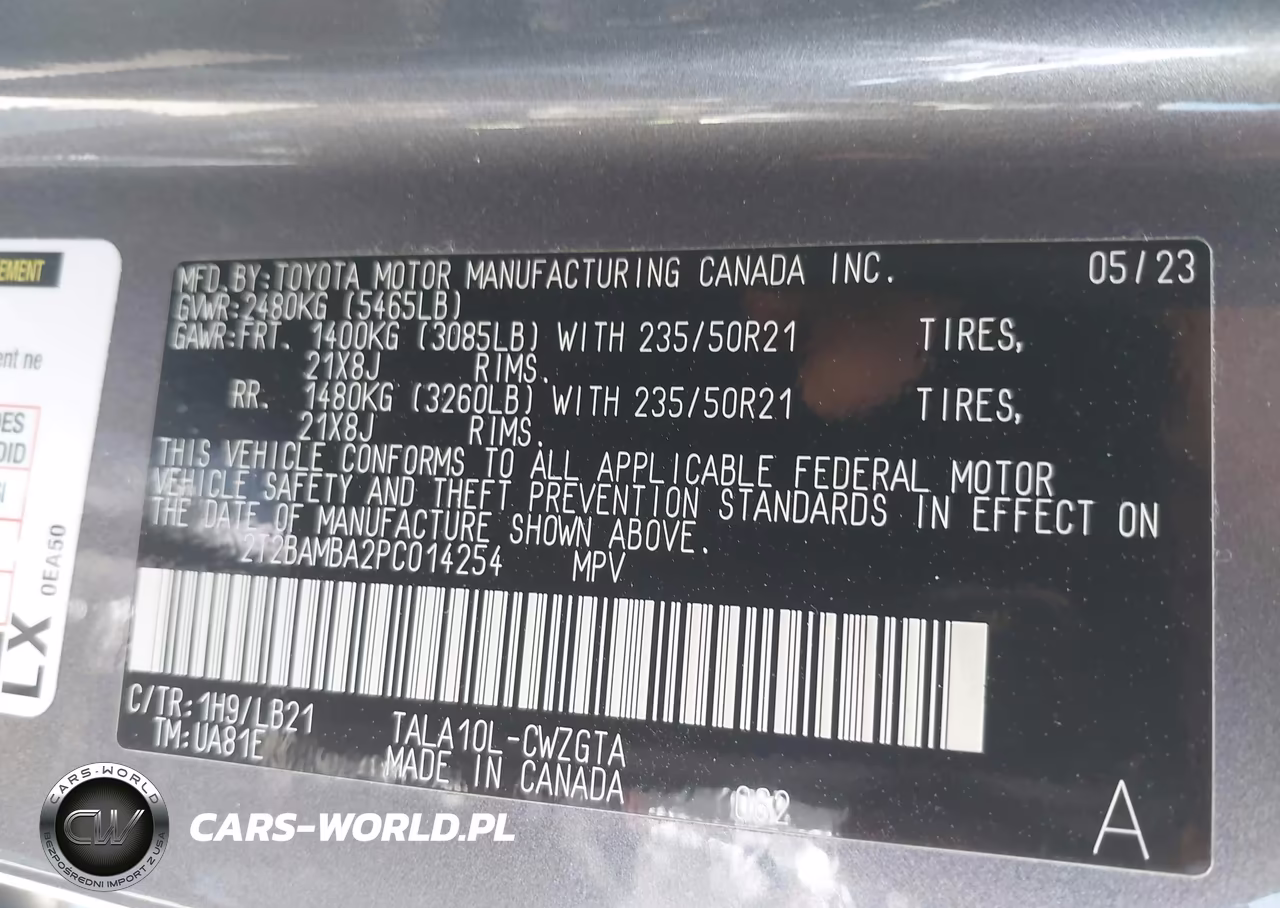 2023 Lexus Rx 350 Premium Plus VIN:2T2BAMBA2PC014254 - 9