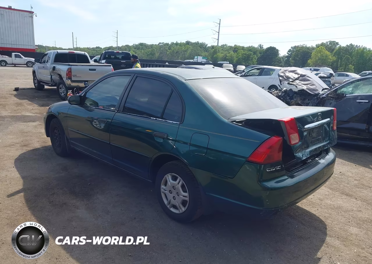 2001 Honda Civic Lx VIN:2HGES15591H564190 - 3