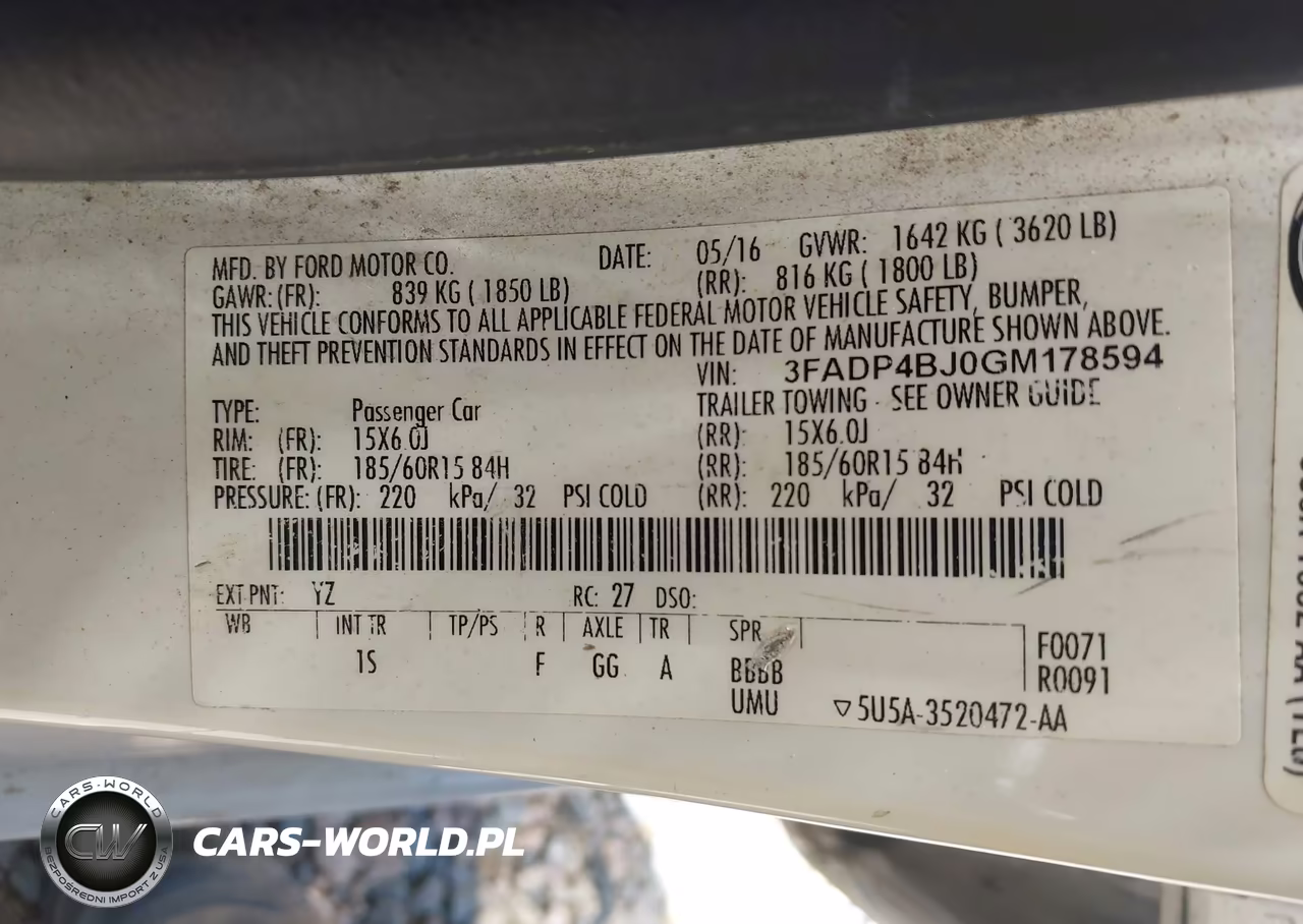 2016 Ford Fiesta Se VIN:3FADP4BJ0GM178594 - 9