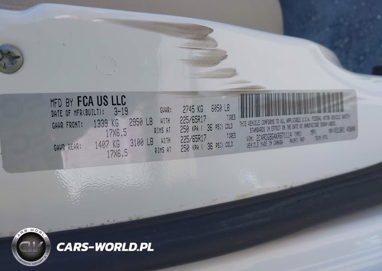 2019 Dodge Grand Caravan Se VIN:2C4RDGBG4KR671114 - 9