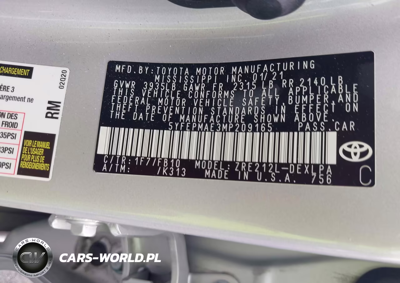 2021 Toyota Corolla Le VIN:5YFEPMAE3MP209165 - 9