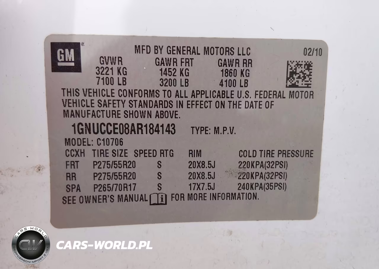 2010 Chevrolet Tahoe Ltz VIN:1GNUCCE08AR184143 - 9