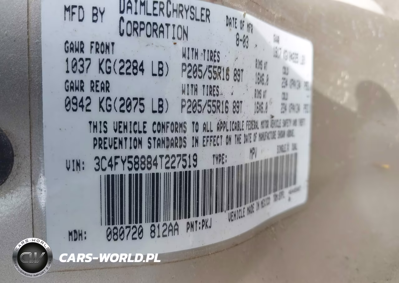 2004 Chrysler Pt Cruiser Touring VIN:3C4FY58884T227519 - 9