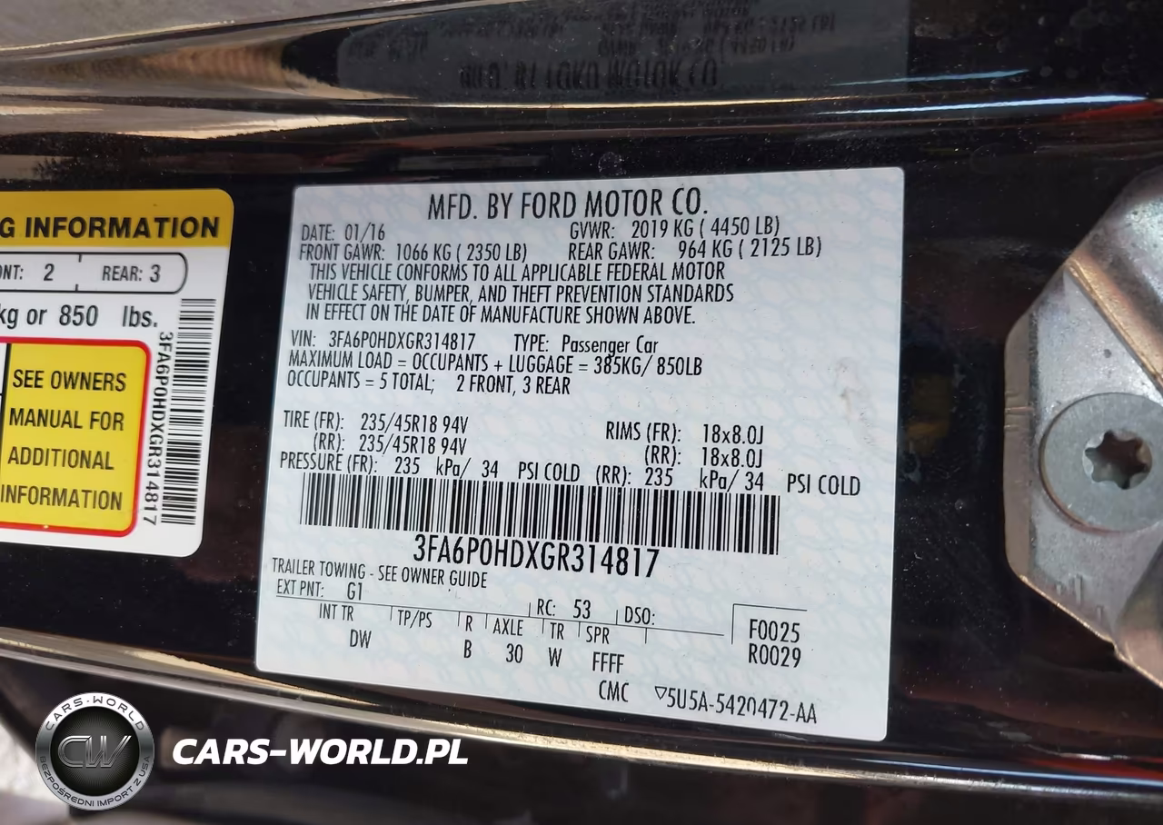 2016 Ford Fusion Se VIN:3FA6P0HDXGR314817 - 9