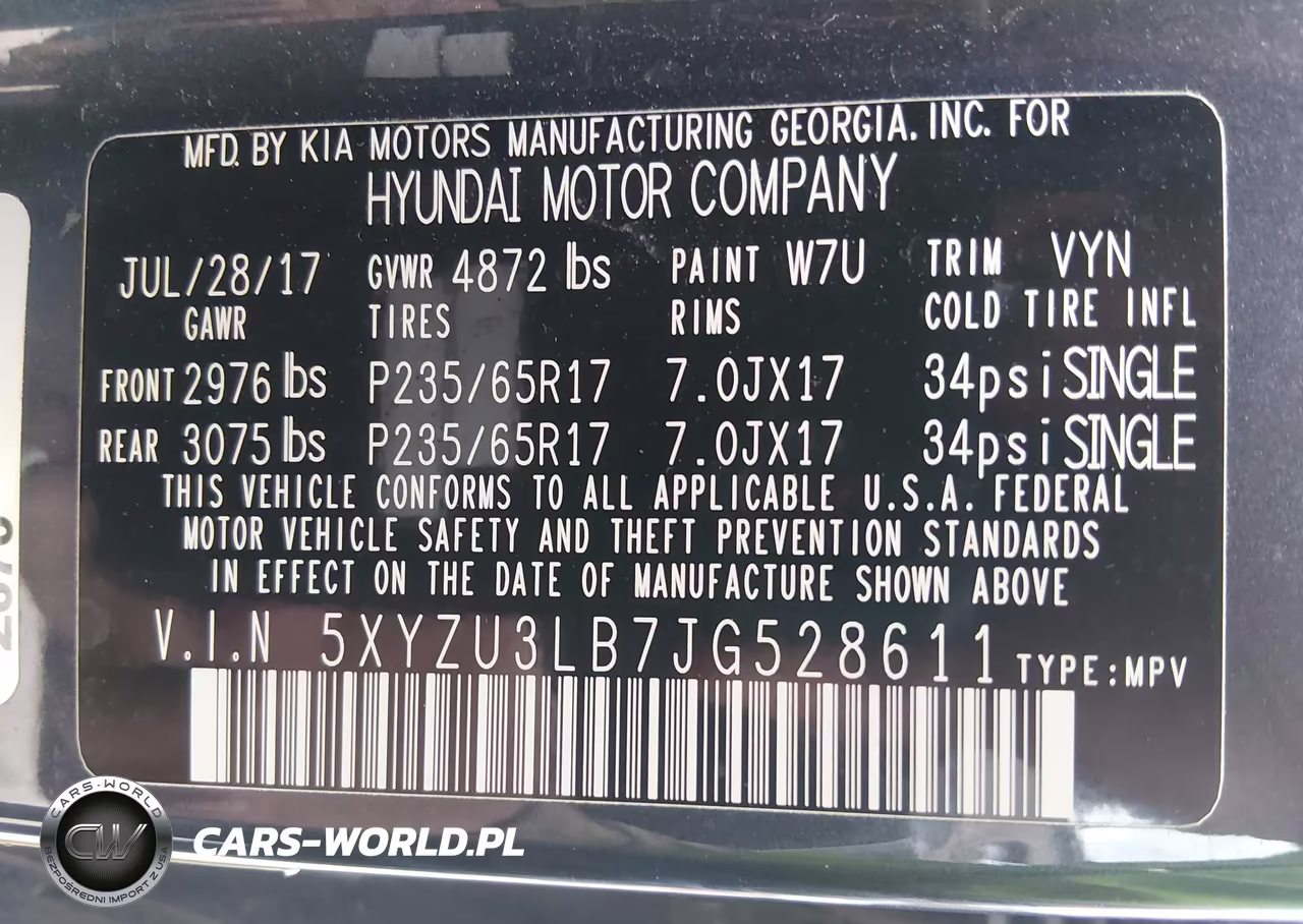 2018 Hyundai Santa Fe Sport 2.4L VIN:5XYZU3LB7JG528611 - 9