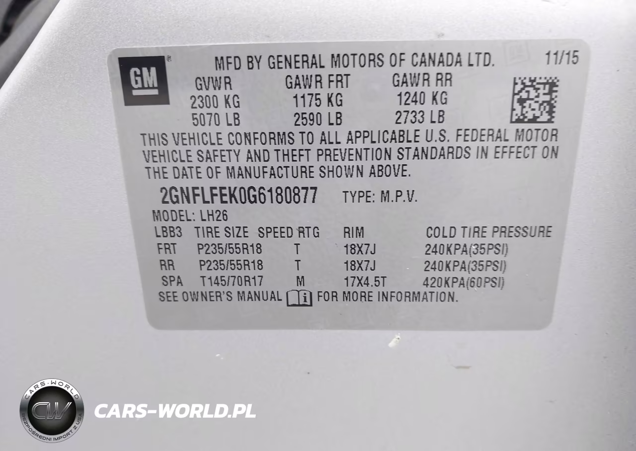 2016 Chevrolet Equinox Lt VIN:2GNFLFEK0G6180877 - 9