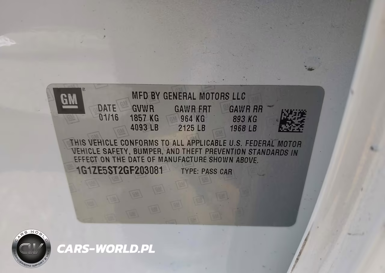 2016 Chevrolet Malibu 1Lt VIN:1G1ZE5ST2GF203081 - 9