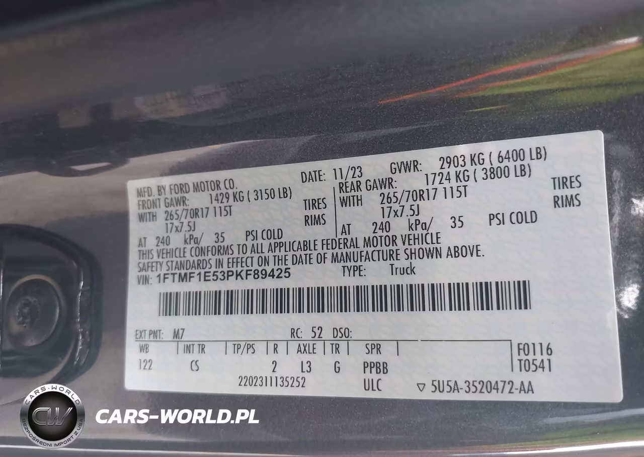2023 Ford F-150 Xl VIN:1FTMF1E53PKF89425 - 9