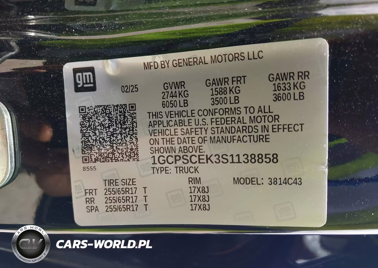 2025 Chevrolet Colorado 2Wd Lt VIN:1GCPSCEK3S1138858 - 7
