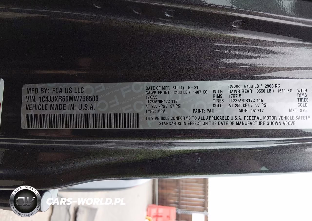 2021 Jeep Wrangler 4Xe Unlimited Rubicon 4X4 VIN:1C4JJXR60MW758506 - 9