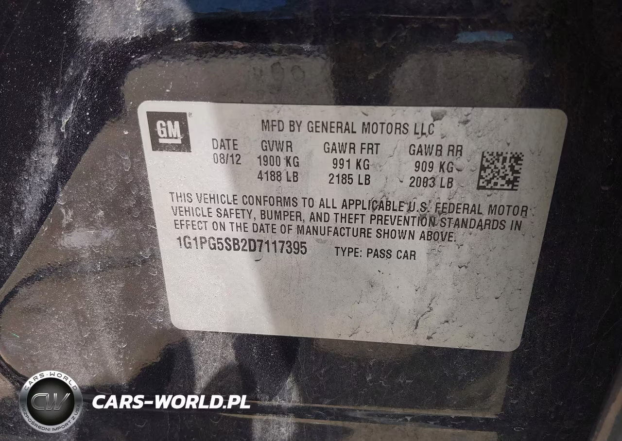2013 Chevrolet Cruze Ltz VIN:1G1PG5SB2D7117395 - 9