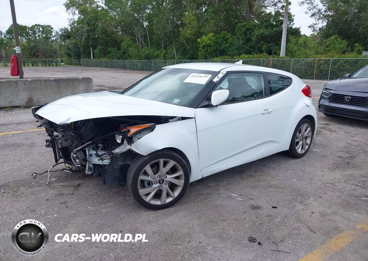 2016 Hyundai Veloster VIN:KMHTC6AD2GU256406 - 2