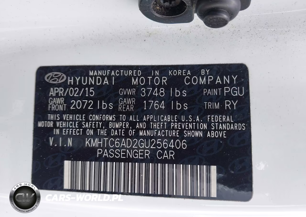 2016 Hyundai Veloster VIN:KMHTC6AD2GU256406 - 9