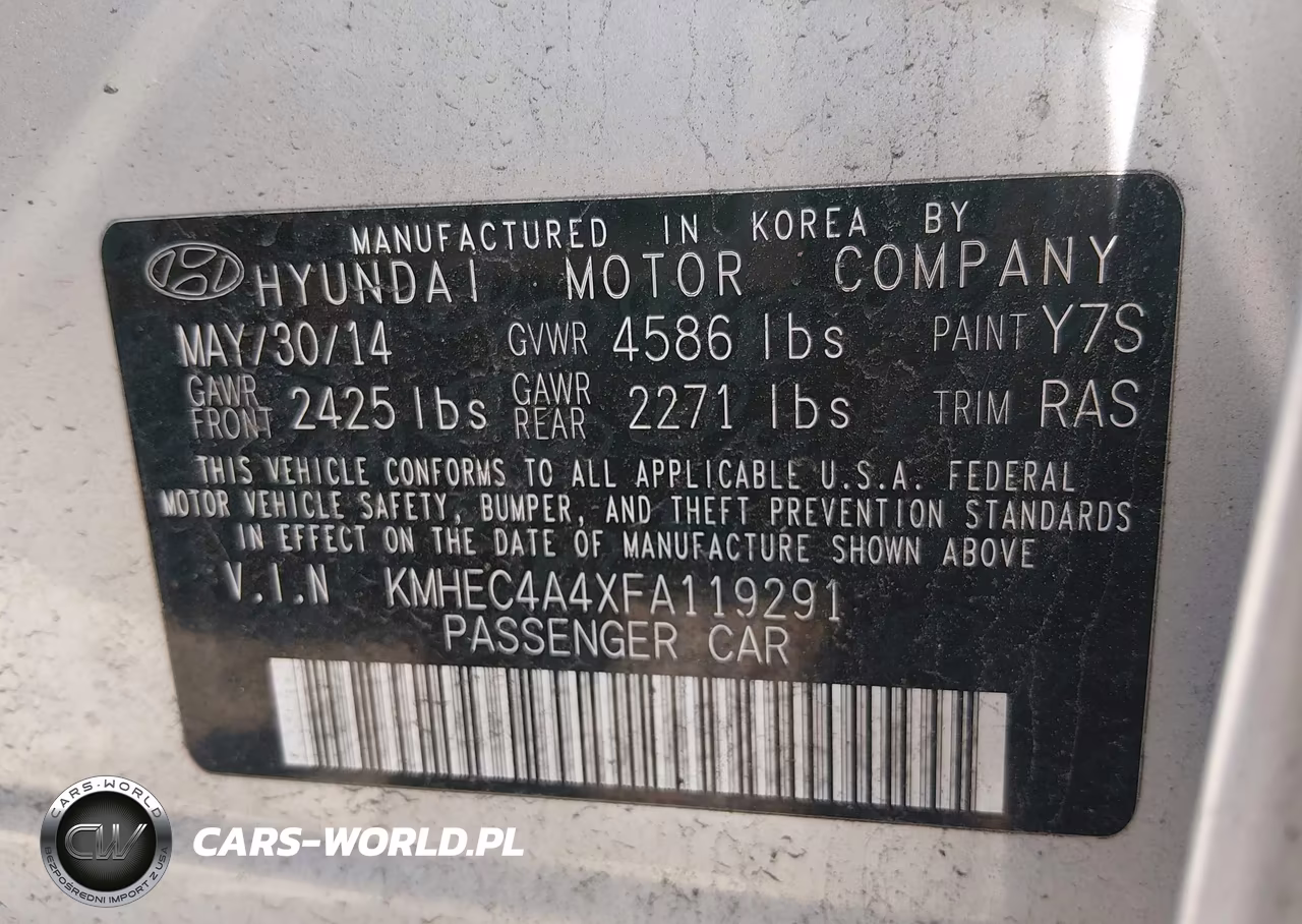 2015 Hyundai Sonata Hybrid Limited VIN:KMHEC4A4XFA119291 - 9